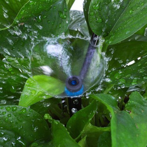 50 T-Audace 8-zinkige 360-Grad-Mikrosprinkler mit Wasserdurchfluss, für 4-7 mm (1/4")-Schläuche, für Gartenbewässerungssysteme (1/3)