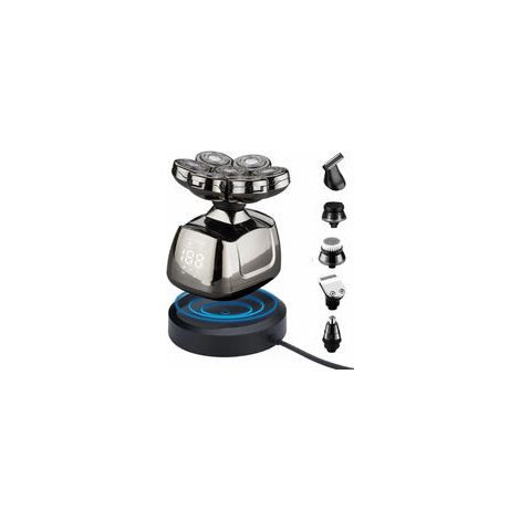 Rasoir Electriques Hommes, 6 in 1 Rasoirs à Têtes Rotatives 7D Tondeuse à Barbe rasoir rechargeable sans fil rasage (1/4)