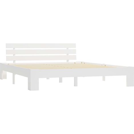 Maison Exclusive - Giroletto senza Materasso Bianco 160x200 cm Legno Massello Pino