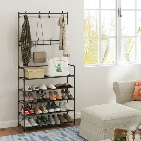 Coat Rack Stand with Shoe Rack (1/5)
