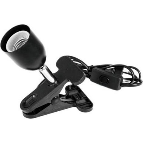 Eurolite 9460120N Lampenfassung-Adapter E27 230 V 60 W mit Klemmbefestigung, mit Eurostecker, mit