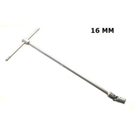 CHIAVE A T CON SNODO SNODABILE MISURA 16 MM MANICO SCORREVOLE