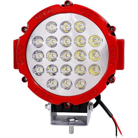 63W LED Мощен диоден фар,Червен, прожектор халоген джип ATV 4х4 офроуд