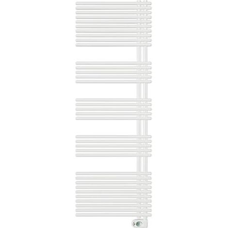 Radiateur seche-serviette electrique, modele Garda, 1000W couleur: RAL 9016 blanc (1/2)