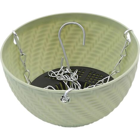 Jardinière suspendue pour pots de fleurs, jardinières suspendues avec verdure (1/5)