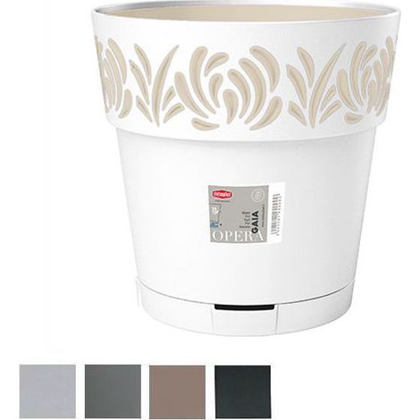 Vase Gaia Rond Ris.Eau Graphite 25 H 25 Stefanpl