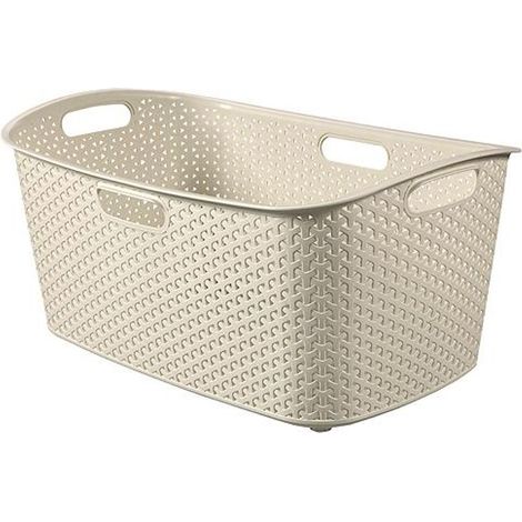 Panier Curver® MY STYLE 47 L, creme, 60x39x28 cm, pour le linge