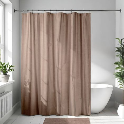 Tenda da doccia in microfibra 180x200cm - cappuccino - Tendance