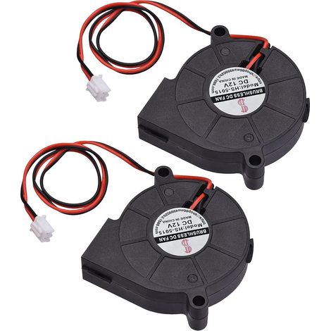 5015 Lüfter 50x50x15mm 12V/24V Bürstenloser Lüfter Gebläse 2-Pin-Anschluss für 3D-Druckerteile
