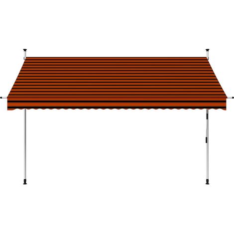 Maison Exclusive - Toldo manual retráctil naranja y marrón 300 cm