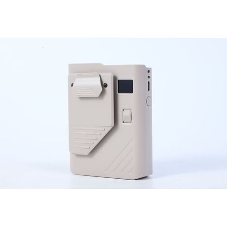 Ventilateur de taille portable 5 en 1 avec 100 vitesses, conception rechargeable par intelligence artificielle, autonomie de 16 h, 13 500 tr/min, ventilateur portable à pince avec écran LED (1/5)