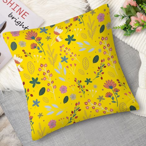 Housse de Coussin décoratif floral romantique, doux (1/5)
