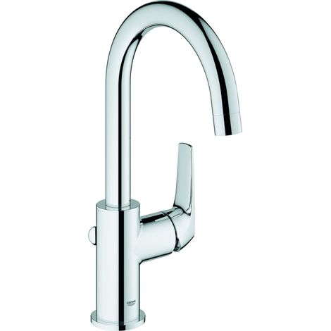 Grohe BauFlow - Grifo de lavabo, con desagüe, cromo 23753000 (1/3)