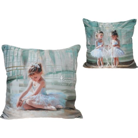 Carmani, cuscino con imbottitura/cerniera 50x50cm - Laura Lozano/Little Ballerinas (1/3)