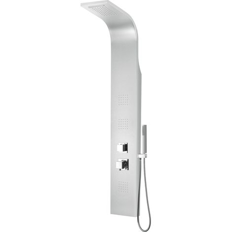 Duschpaneel gebogen aus Aluminum Massagedüsen Regendusche mod. Niagara
