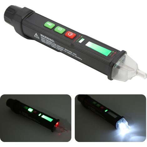 ZT-DB02 induktiver Prüfstift für den Heimgebrauch, intelligenter berührungsloser Prüfstift zum Erkennen von Stromkreisunterbrechungen und stromführenden/neutralen Leitern (1/5)