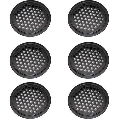 6 Pièces Grille de Ventilation en Acier Inoxydable, Grille de Ventilation L'armoire- 60 mm Grille Ventilation Ronde Peut être Utilisé Dans le Garage, Salle de Bain la Chambre (1/5)