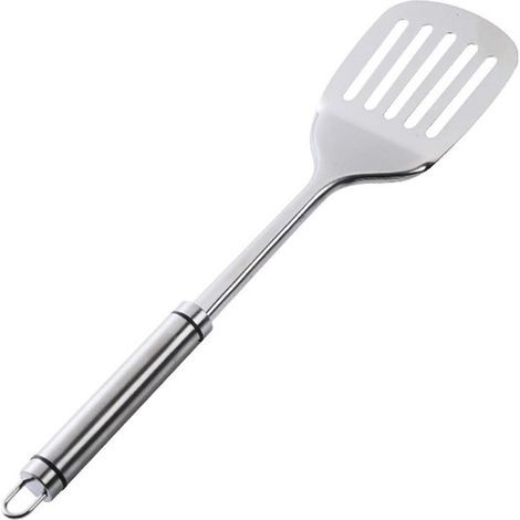 Spatule - Écumoire - Tourneuse - Ensemble D'Ustensiles De Cuisine En Acier Inoxydable - Pour Wok Et Poêles Antiadhésives - Lot De 3 (1/3)