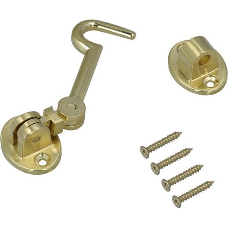 aldabillas   multiusos reforzada con tornillos 100 mm latón pulido (1/5)