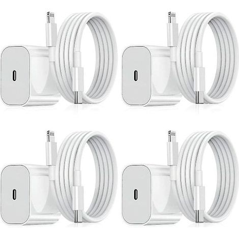 Chargeur iPhone - Chargeur rapide - Adaptateur + câble 20 W USB-C (1/3)
