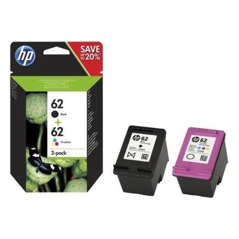HP 62 2er-Pack Schwarz/Cyan/Magenta/Gelb Original Druckerpatronen (1/5)