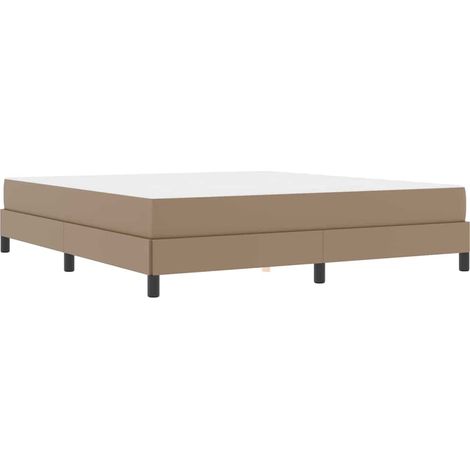 Cama con colchón Capuchino 180 x 200 cm Cuero sintético vidaXL (1/5)