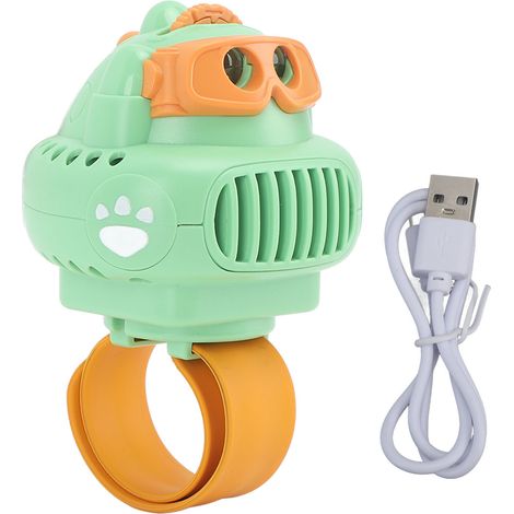 Éventail portable poignet avec projection dinosaure dynamique mini ventilateur design dessin animé 3 vitesses vent (1/5)