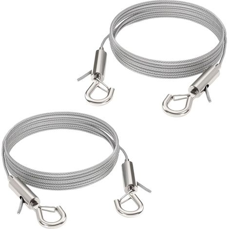 Lot de 2 câbles suspension pour tableaux avec fils en acier (1/5)