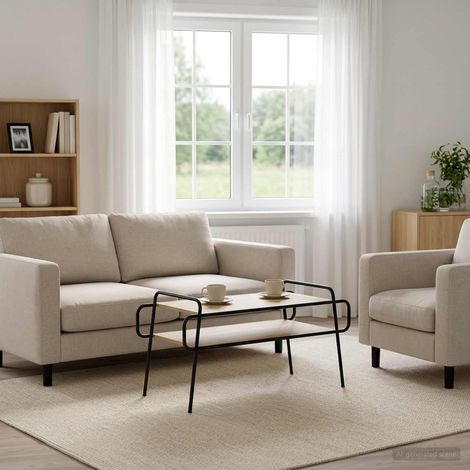 vidaXL Mesa de centro Roble Sonoma 100 x 50 x 51 cm (1/5)