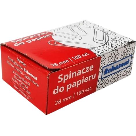 Diagrama de clips de papel de 28 mm, 100 unidades (1/2)