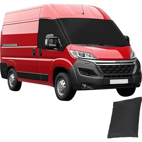Housse de Pare-Brise en PVC Oxford 600D pour 2006-2022 Peugeot Boxer/Citroen Jumper/Fiat Ducato X250/290, occultante, imperméable, Protection Contre Le Gel,for Peugeot Boxer/Fiat Ducato 2006-2022 (1/5)