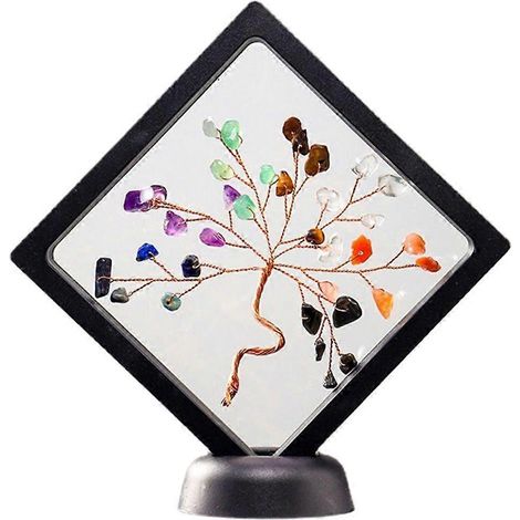 Cadre photo créatif en cristal coloré en forme d'arbre, cadeau pour amoureux, décoration tendance pour la maison (1/4)