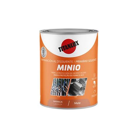 Apprêt synthétique antirouille orange mat. minimum 0,250 l