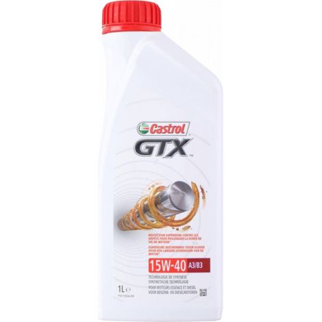 12x Huile Gtx 15w40 A3-B3 1 Litre -bidon-