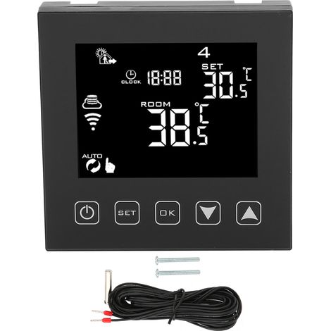 Thermostat Intelligent 16A WiFi pour Chauffage au Sol avec Contrôle à Distance, AC90‑240V (1/5)