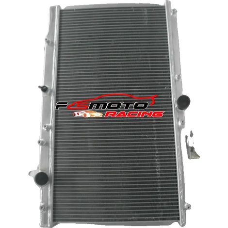 Radiador de aluminio, tamaño del núcleo 350 mm x 668 mm x 50 mm, diseño de 2 filas, compatible con Prelude 1997-2001, compatible con Accord 1994-97, compatible con CL 1997-99 (1/5)