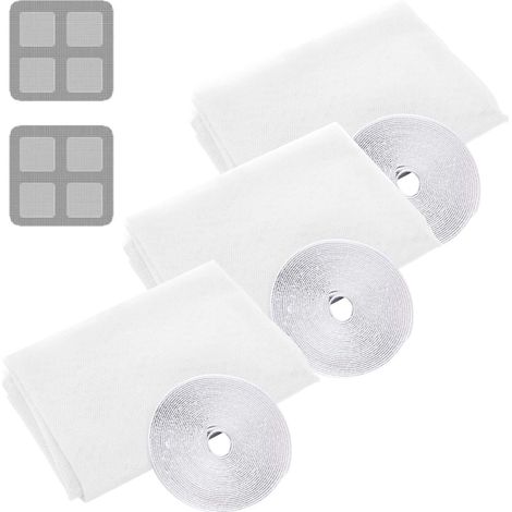 Window Mosquito Net, 3 Pieces Mosquito Net Roll, 130x150cm Insect Screen Net, Fiberglass Mosquito Net, Curtain Mesh Net Protector, Window Mosquito Net, Window Mosquito Net (1/5)