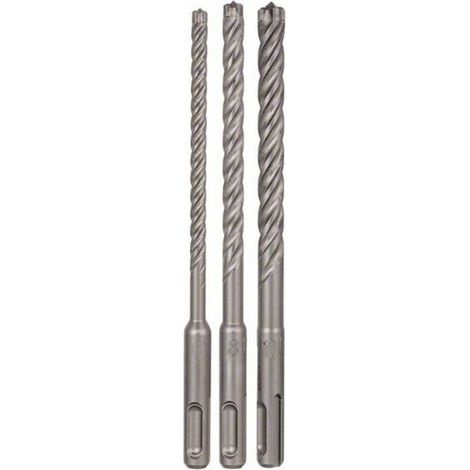 Bosch Professional Forets SDS-plus-7X pour perforateur, set de 3 pièces 6 / 8 / 10 mm - 2608576201 (1/4)