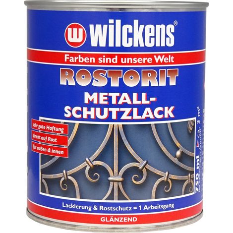 Wilckens Rostorit Metallschutzlack,RAL7001,Silbergrau 0,75l 11970100050