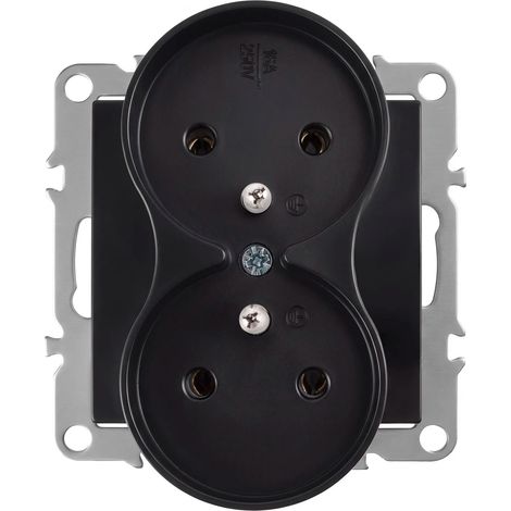 Toolight Double Grounded Socket Oste Jnh002-g Black (1/5)