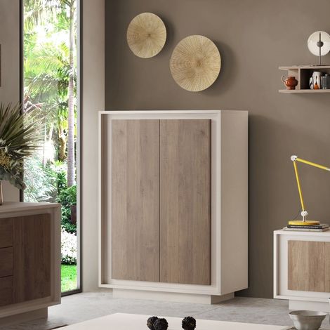 Credenza 2 ante battenti linea Eos in finitura Cashmere e Rovere Mercure (1/3)