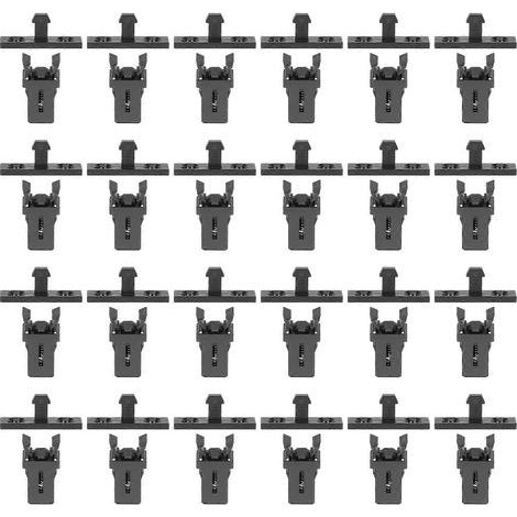 Befestigungssatz für Druckknopf-Mülltonnenschalter, Sicherheitsverriegelung und Öse – 2,20 x 1,20 x 0,60 cm – Schwarz (1/4)