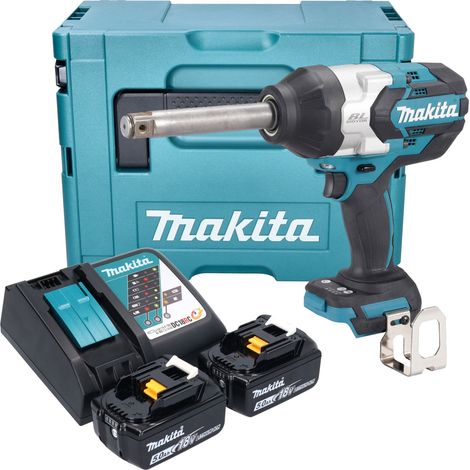 Visseuse à chocs sans fil Makita DTW 1005 RTJ 18 V 1360 Nm 3/4" Brushless + 2 batteries 5,0 Ah + chargeur + Makpac