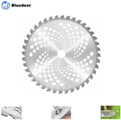 Lame de débroussailleuse universelle - 10" x 40 dents - Pointe en carbure - Lame de coupe - Lame de désherbage - 255 x 25,4 mm - 40 dents (1/5)
