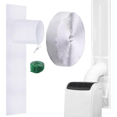 Junta de sellado para ventana de aire acondicionado, kit de sellado para ventana de aire acondicionado portátil, kit de sellado ajustable para ventana deslizante, para aires acondicionados portátiles  (1/5)