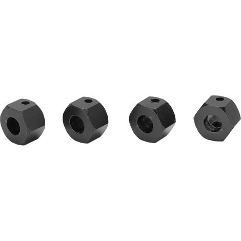 Adaptateur de moyeu hexagonal pour roue RC Traxxas 1/10 (noir, 8 mm) (1/5)