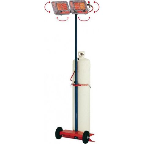 Splus - Radiant gaz mobile 2800 à 9200 W avec chariot - GT 28 CA