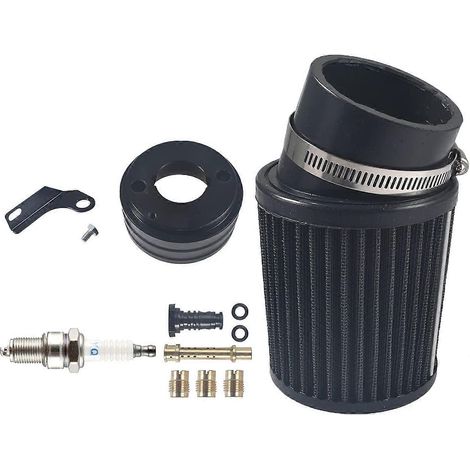 Filtre à air d'admission 62 mm avec adaptateur et kit de 5 gicleurs pour moteur Predator 212 cm3, karting de course et mini-moto. (1/5)
