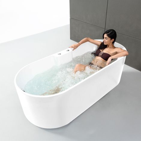 Baignoire Balnéo Ukio white Bulle 175 x75 x65 cm, by SPALINA (1/5)