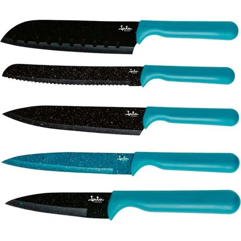 JATA cuchillos cocina hacc4503 , Set de 5 cuchillos de cocina HACC4503Marca: JataIncluye un estuche de almacenaje con cierre magnético y 5 cuchillosEstuche de presentac (1/5)